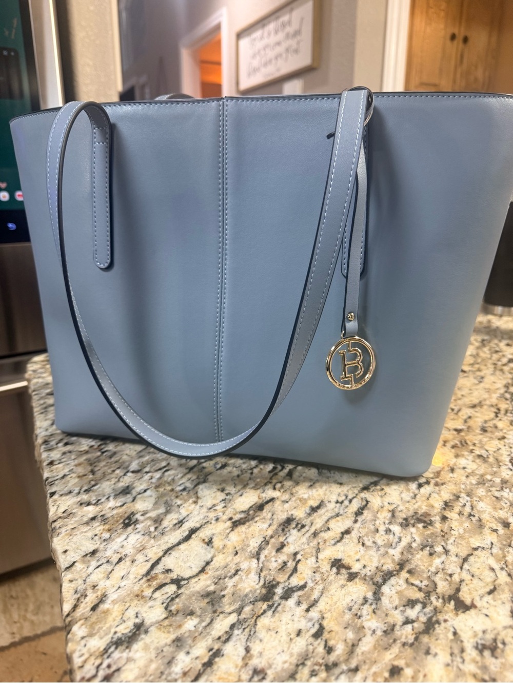 NWOT Bostanten Carol Leather Work Tote